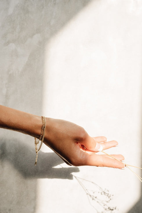 OLEANDER CHAIN BRACELET GOLD